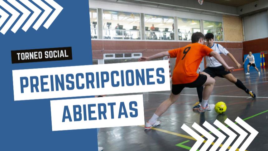 Ya están abiertas las preinscripciones de los Torneos Sociales